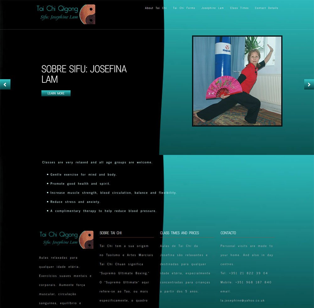 Website I Created for A Tai Chi School